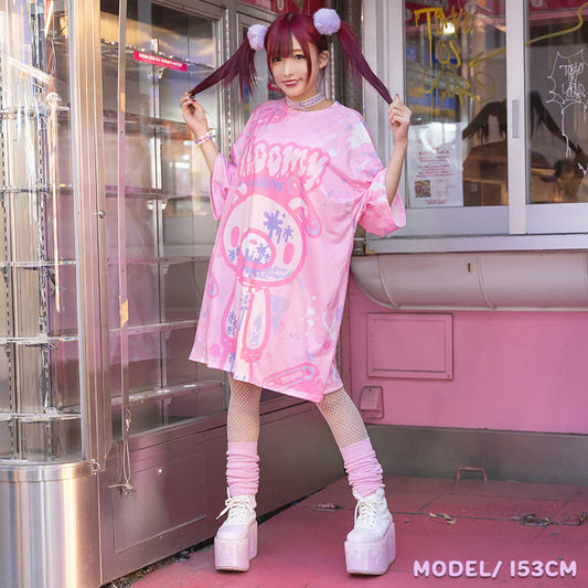 ACDC RAG x Gloomy Bear - Oversized Tee Shirt Pastel Pink