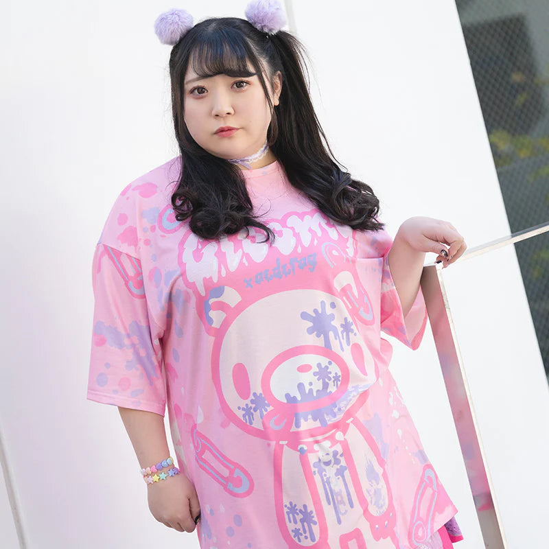 ACDC RAG x Gloomy Bear - Oversized Tee Shirt Pastel Pink