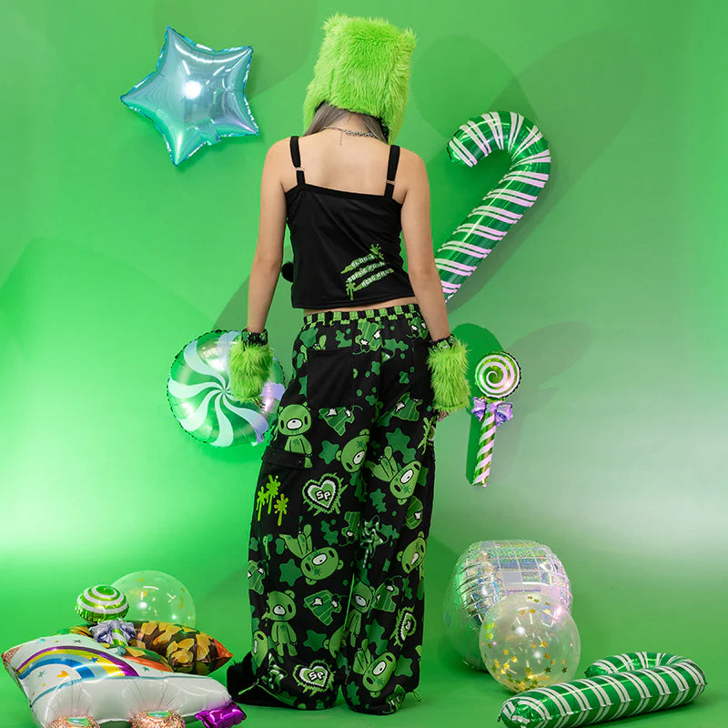 ACDC RAG Gloomy x Sophie Powers Jelly Camisole – Black/Green