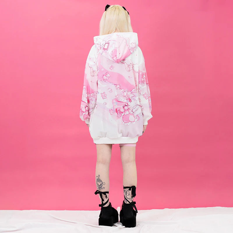 (NEW ARRIVAL) ACDC RAG Sleepy Bear Hoodie – Pink