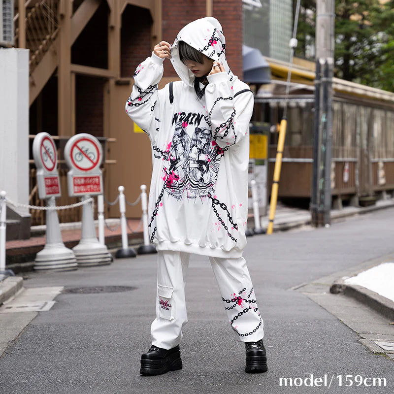 ACDC RAG × SUNCITYDOLL - Sweet My Pain Hoodie 달콤한 White