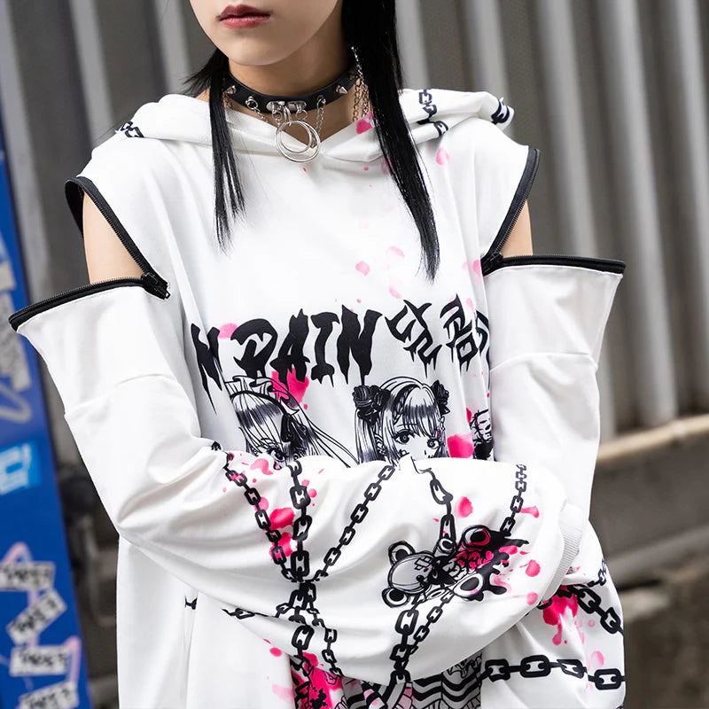 ACDC RAG × SUNCITYDOLL - Sweet My Pain Hoodie 달콤한 White