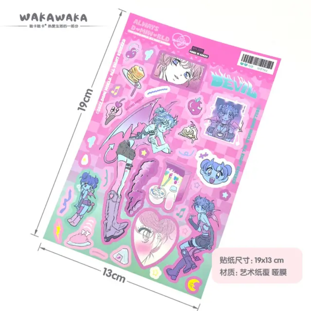 (COMING SOON) Official Domi World Sticker Sheets