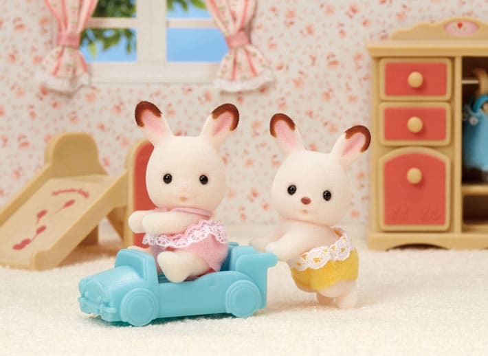 NEW! Calico Critters - Chocolate Rabbit Twins