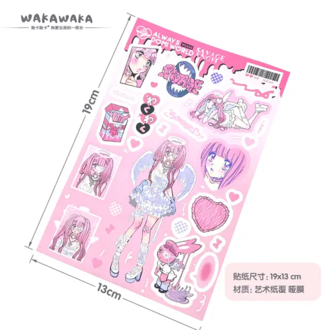(COMING SOON) Official Domi World Sticker Sheets