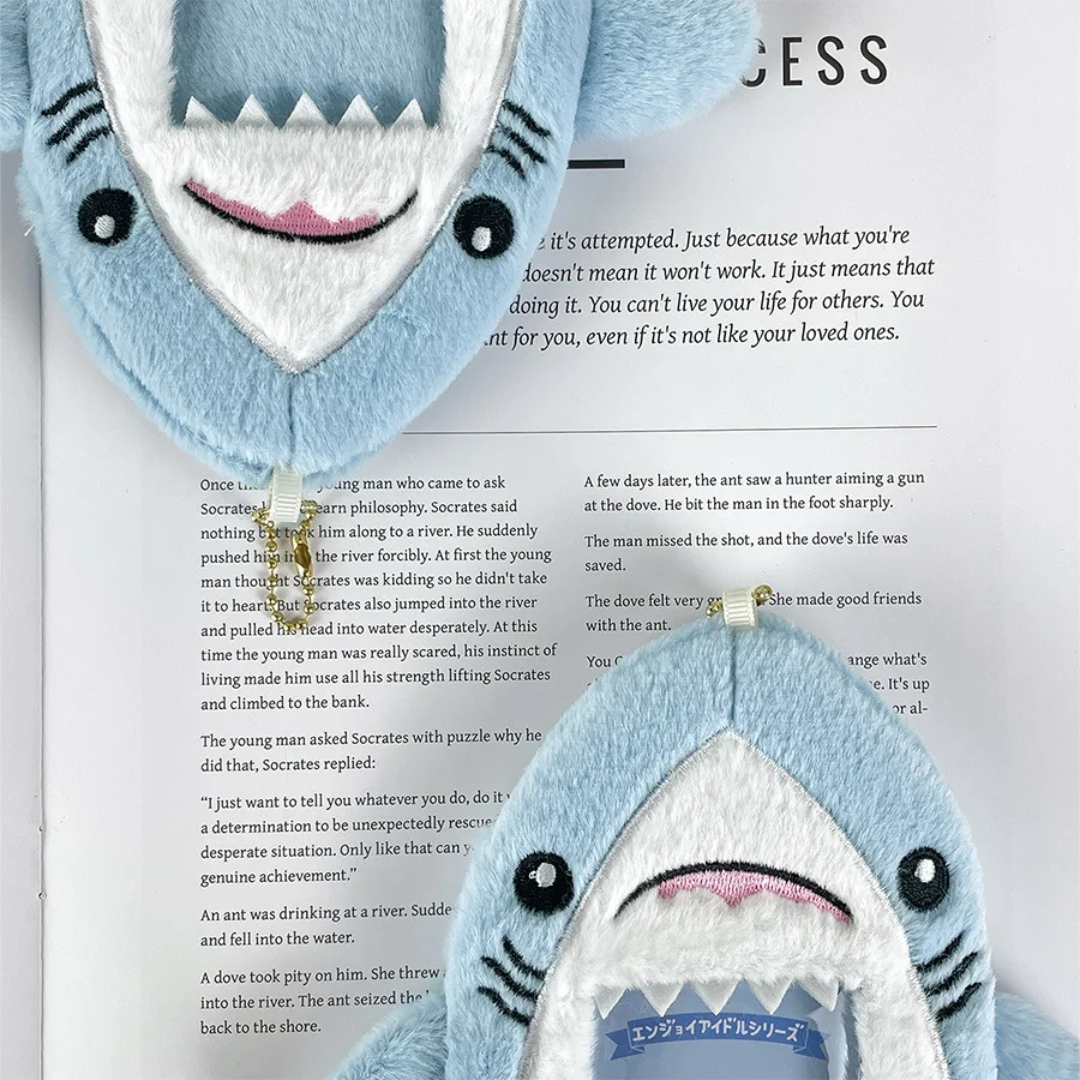 (COMING SOON) Photocard Holder Fluffy Plush Shark