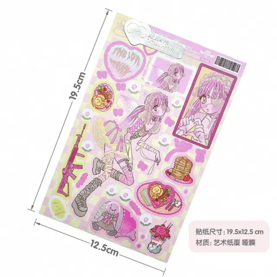 (COMING SOON) Official Domi World Sticker Sheets