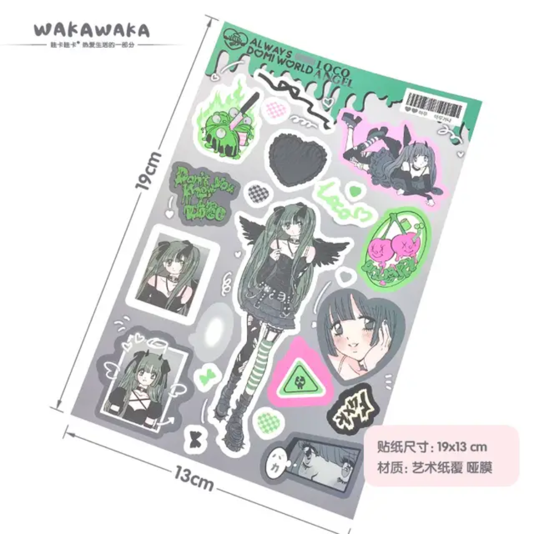 (COMING SOON) Official Domi World Sticker Sheets