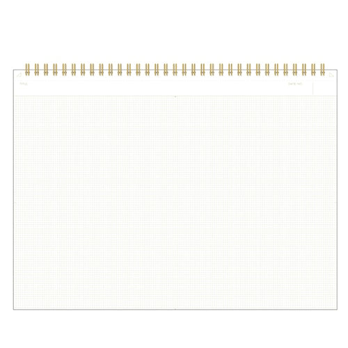 Kleid × Maruman Mnemosyne Olive - A4W Notebook 7180 - Dot Grids 2mm