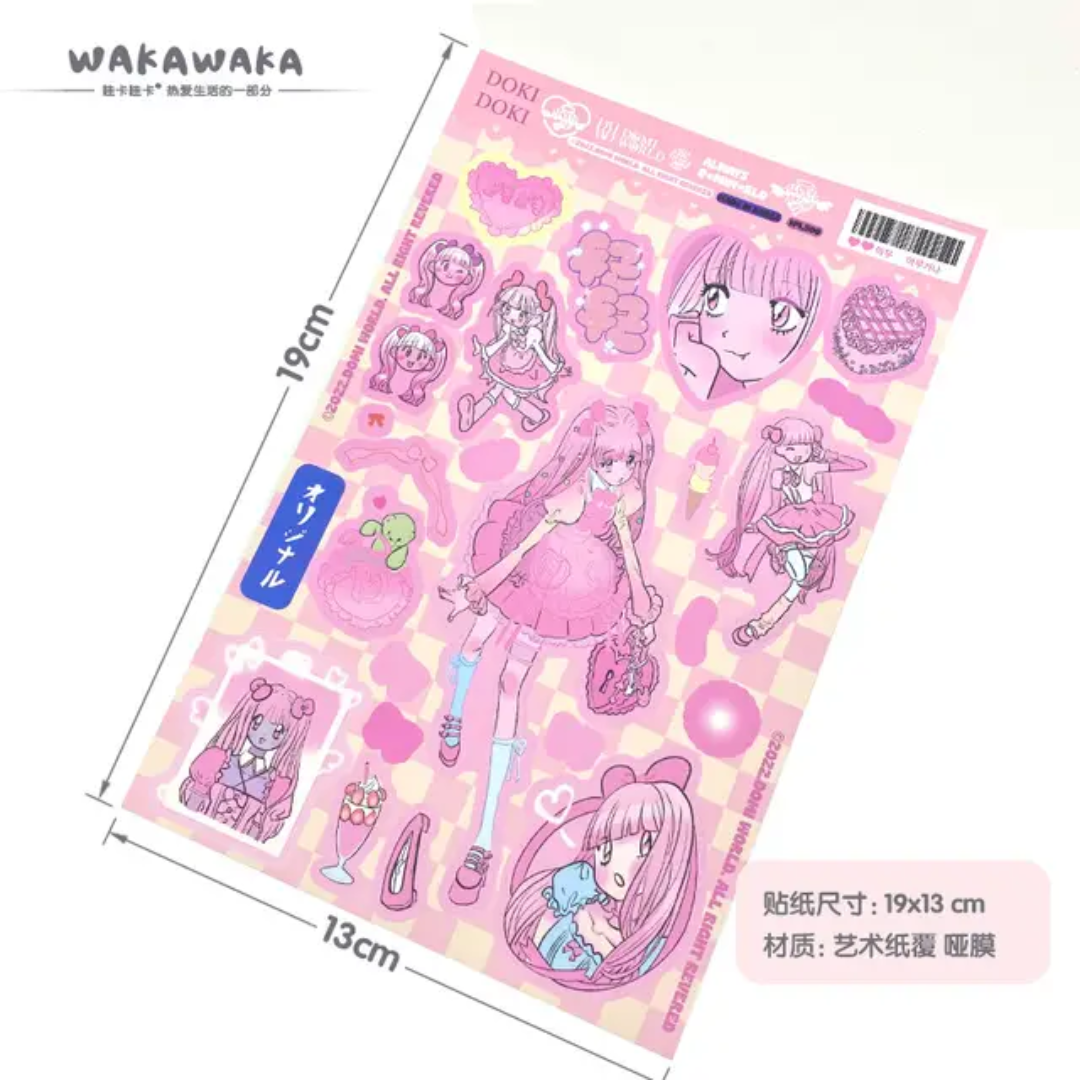 (COMING SOON) Official Domi World Sticker Sheets