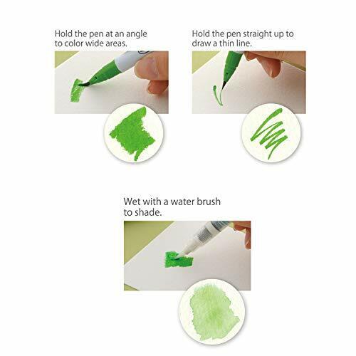 Kuretake ZIG Clean Color Real Brush Pens - Assorted Colours - Set of 12