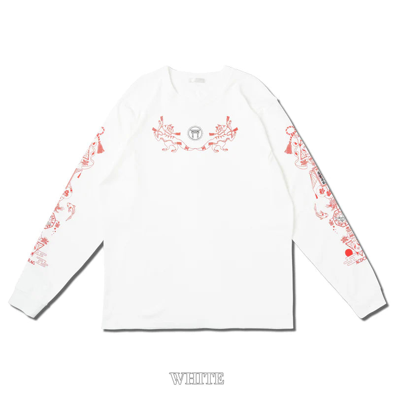ACDC RAG Neo Japan - Fox Long Sleeve Tee White