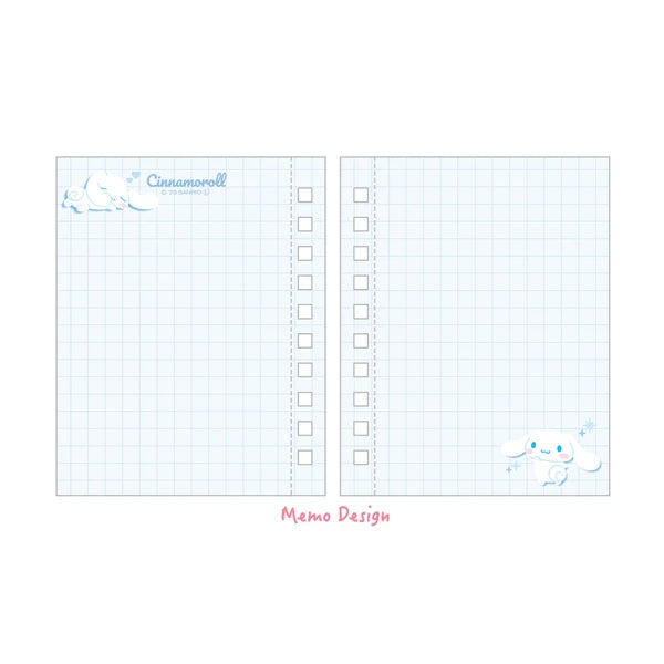 Sanrio Cinnamoroll - Ribbon Photo Pocket Ring Notepad
