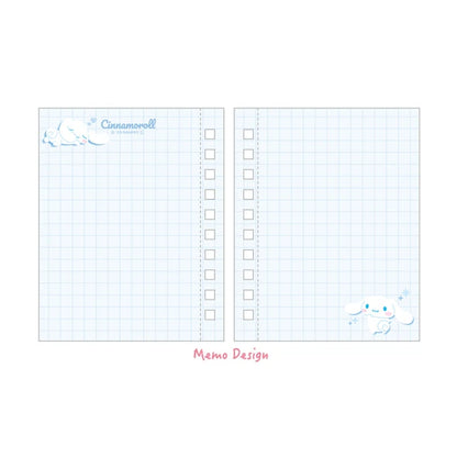 Sanrio Cinnamoroll - Ribbon Photo Pocket Ring Notepad