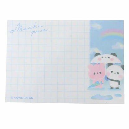 Memo Pad - Mochimochi Panda Rainy Day Mini Memo Pad – 80 Sheets ☔🐼