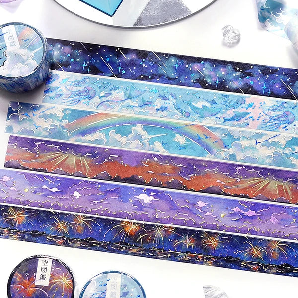 NEW! BGM Washi Tape - Sky Illustration - Fireworks