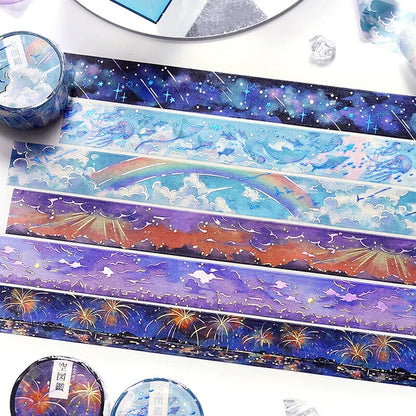 NEW! BGM Washi Tape - Sky Illustration - Evening Dusk