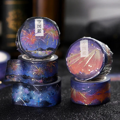NEW! BGM Washi Tape - Sky Illustration - Fireworks