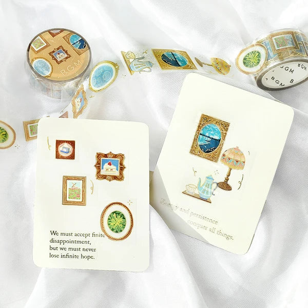 NEW! BGM Clear PET Tape - Life Series - Decorative Painting