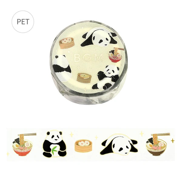 NEW! BGM Clear PET Tape - Life Series - Chinese Panda