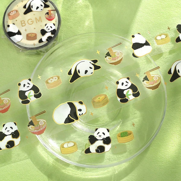 NEW! BGM Clear PET Tape - Life Series - Chinese Panda