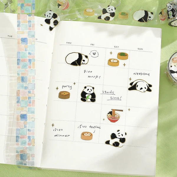 NEW! BGM Clear PET Tape - Life Series - Chinese Panda