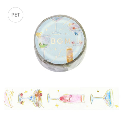 NEW! BGM Clear PET Tape - Life Series - Empty Cocktail