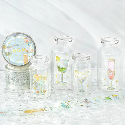 NEW! BGM Clear PET Tape - Life Series - Empty Cocktail