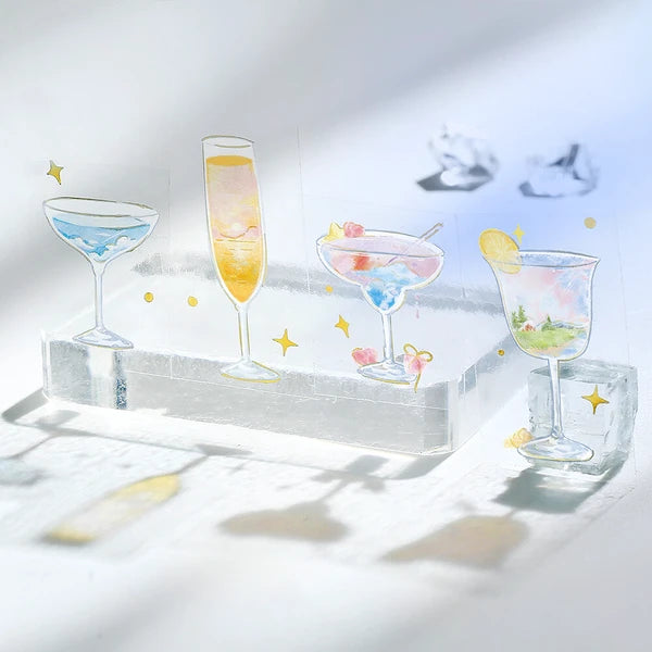 NEW! BGM Clear PET Tape - Life Series - Empty Cocktail
