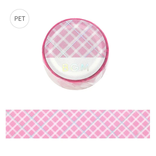 PRE-ORDER MAY! BGM Clear PET Tape - Life Series - Pink Lattice