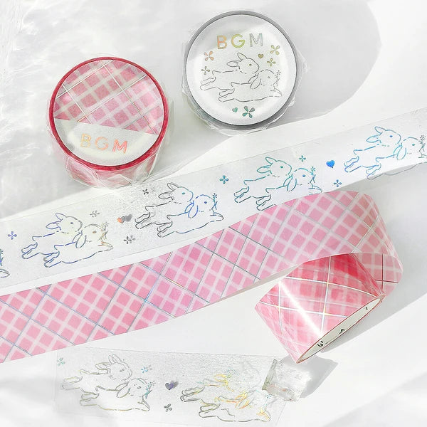 PRE-ORDER MAY! BGM Clear PET Tape - Life Series - Pink Lattice