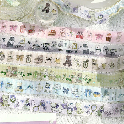 NEW! BGM Washi Tape - Marchen Party Holographic Foil - Perfume