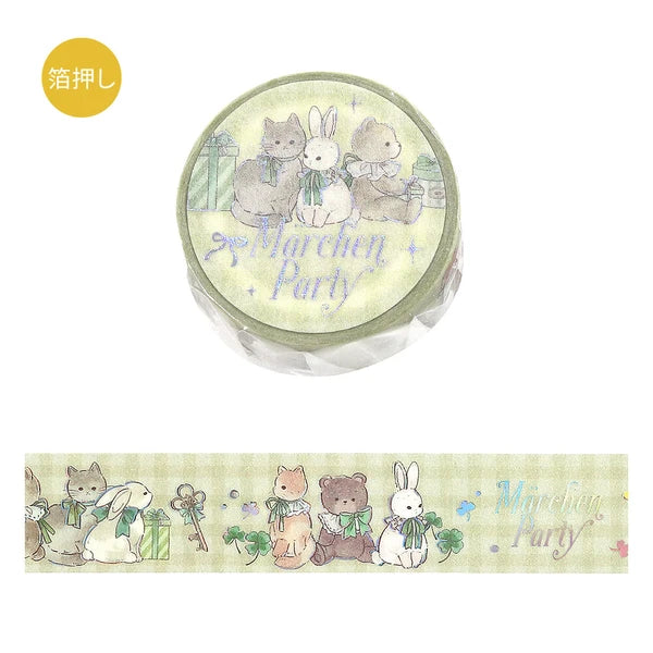 NEW! BGM Washi Tape - Marchen Party Holographic Foil - Garden