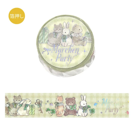 NEW! BGM Washi Tape - Marchen Party Holographic Foil - Garden