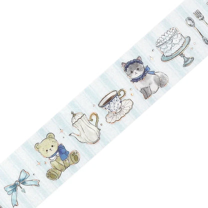 NEW! BGM Washi Tape - Marchen Party Holographic Foil - Tea Time