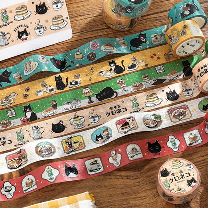 NEW! BGM Washi Tape - Black Cat Café - Frame