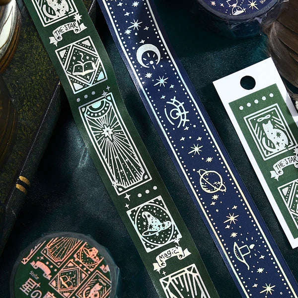 PRE-ORDER MAY! BGM Washi Tape - Star Magic Book - Blue