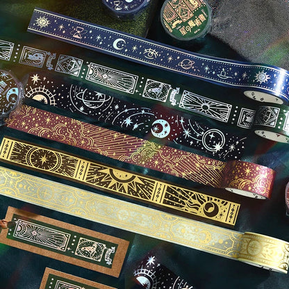PRE-ORDER MAY! BGM Washi Tape - Star Magic Book - Darkness