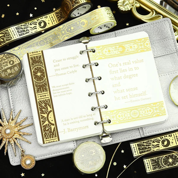 NEW! BGM Washi Tape - Star Magic Book - Light