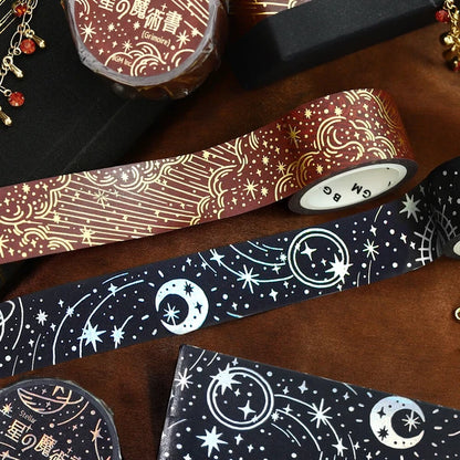 PRE-ORDER MAY! BGM Washi Tape - Star Magic Book - Darkness