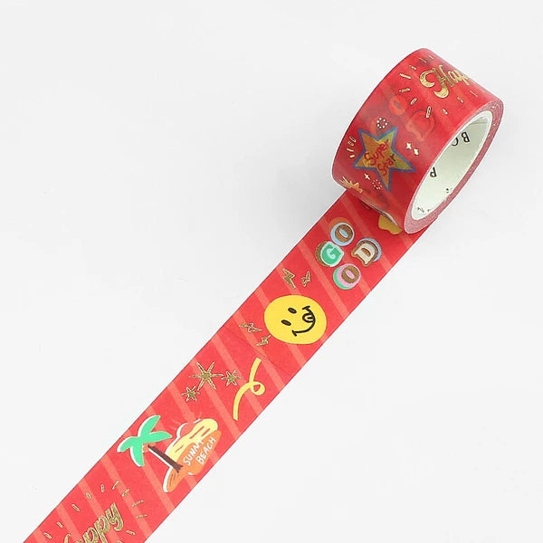 NEW! BGM Washi Tape - Super Star Sunny Beach