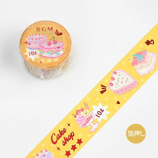 NEW! BGM Washi Tape - Cake Shop Sweet Treats