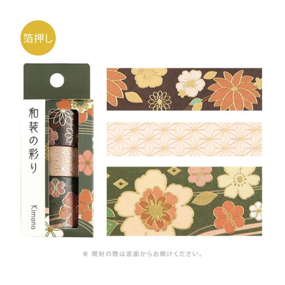 NEW! BGM Washi Tape - The Colors of Japanese Dress - Dark Green