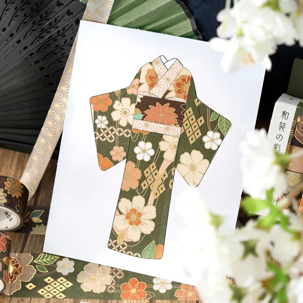 NEW! BGM Washi Tape - The Colors of Japanese Dress - Dark Green