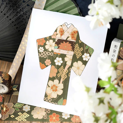 NEW! BGM Washi Tape - The Colors of Japanese Dress - Dark Green