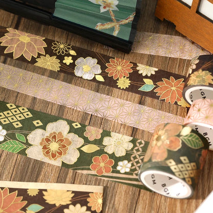 NEW! BGM Washi Tape - The Colors of Japanese Dress - Dark Green