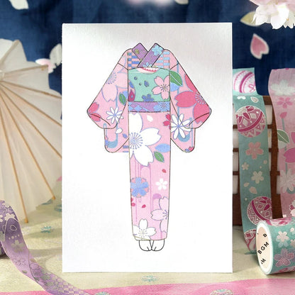 NEW! BGM Washi Tape - The Colors of Japanese Dress - Cherry Blossoms