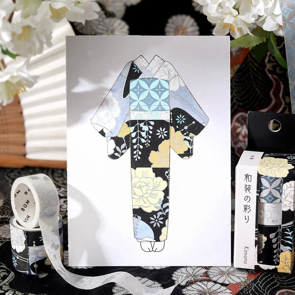 NEW! BGM Washi Tape - The Colors of Japanese Dress - Evening Darkness
