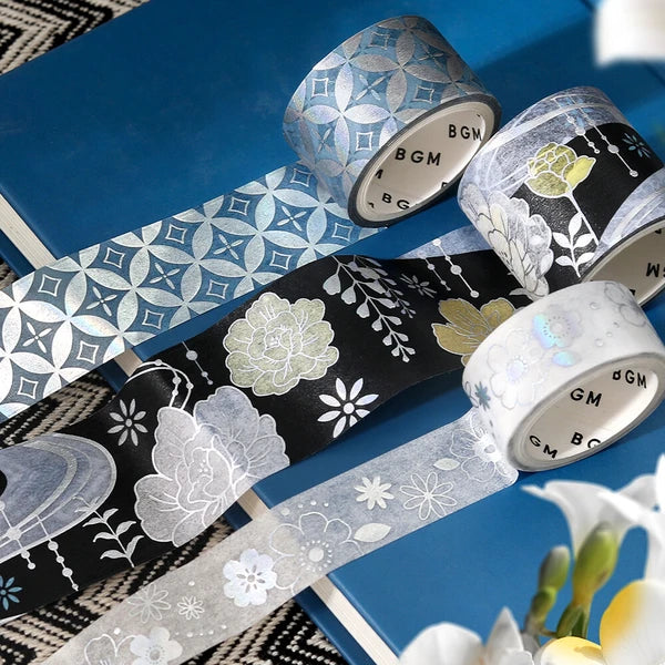 NEW! BGM Washi Tape - The Colors of Japanese Dress - Evening Darkness