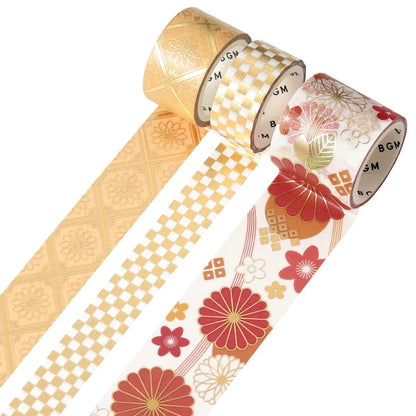 NEW! BGM Washi Tape - The Colors of Japanese Dress - Golden Harmony